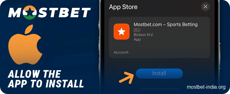Allow installation of the Mostbet app on iPhone
