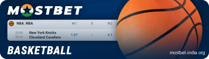 Basketball matches for betting at Mostbet India