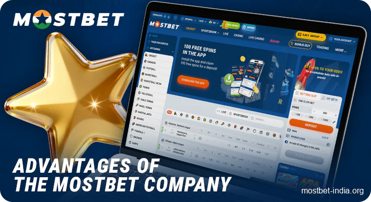 Advantages of Mostbet bookmaker for players from India