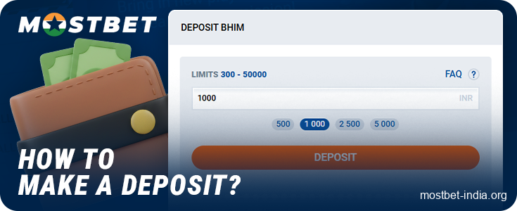 How to deposit funds into your Mostbet online casino account in India